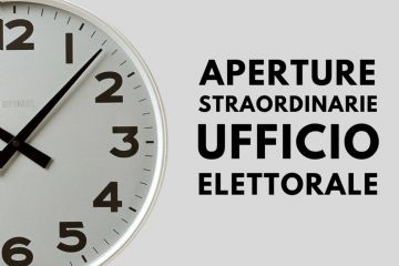 Aperture straordinarie dell'ufficio elettorale comunale
